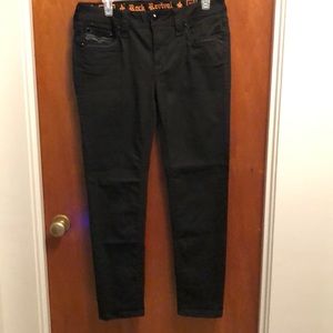 Rock Revival Black Mid-Rise Skinny